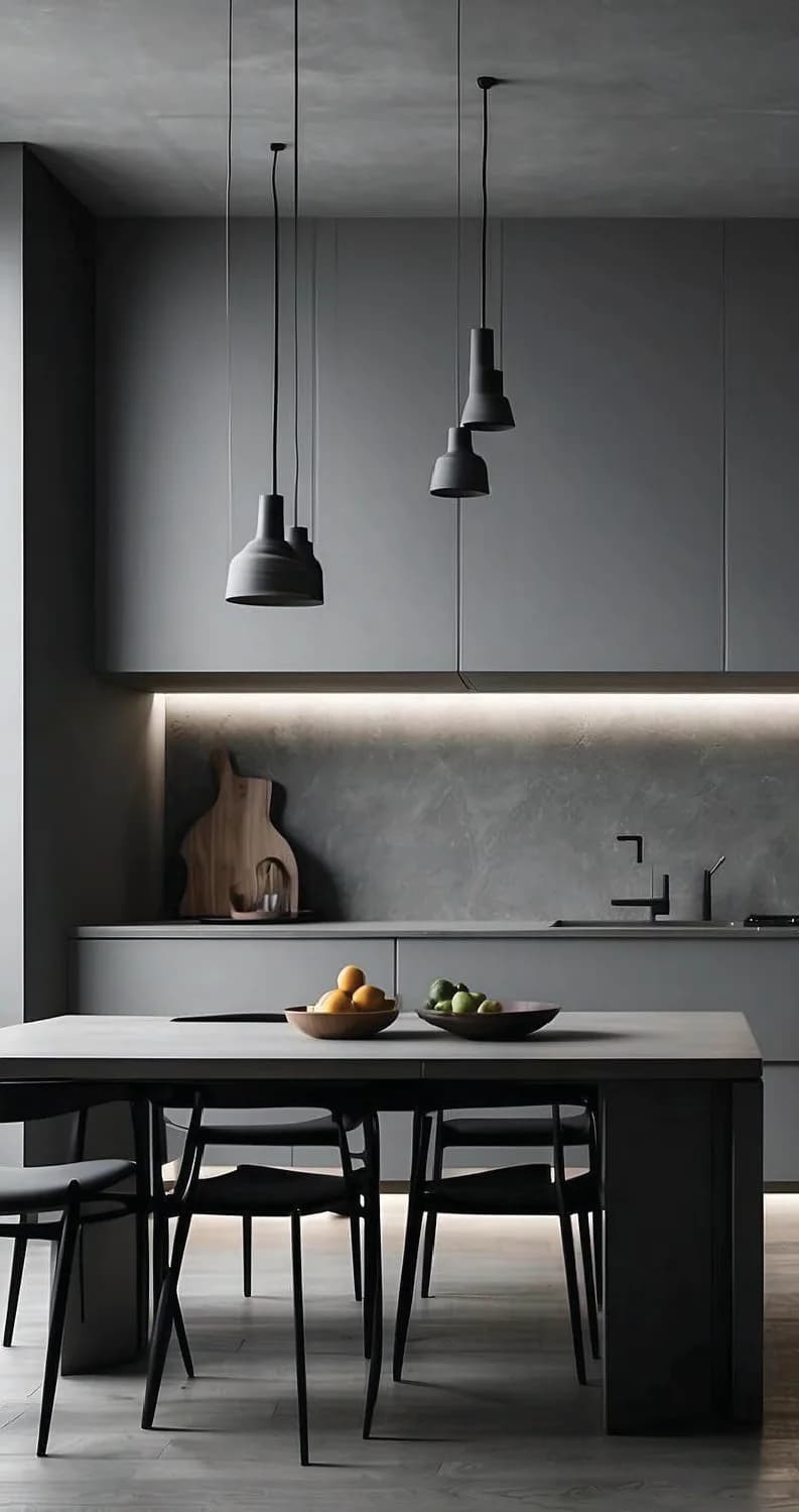 Kitchen finished with hokon boards